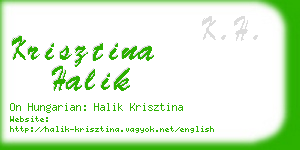 krisztina halik business card